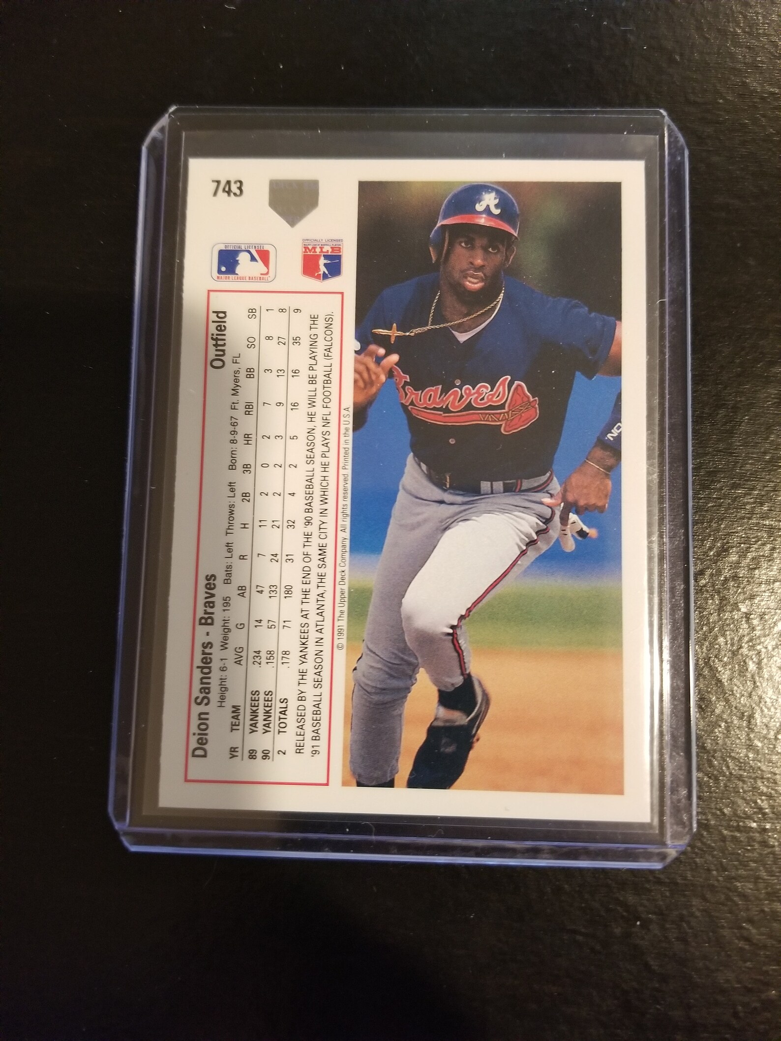 Deion Sanders 1991 Upper Deck Etsy