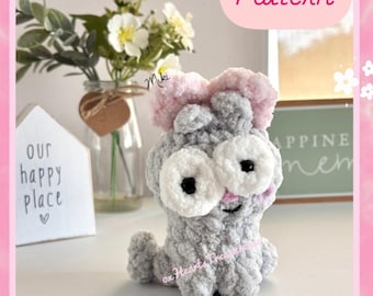 SCHEMA PDF Schema all'uncinetto per la Principessa Kitty, schema amigurumi per un gattino di peluche, schema per un gatto carino, schema per un gattino, simpatico animale di peluche all'uncinetto