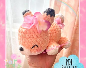 PDF PATTERN Fiona Spring Fox crochet pattern, amigurumi fox pattern, plush fox amigurumi pattern, cute fox, crochet fox plush pattern