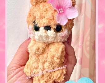 LOW SEW PDF Pattern Tiny Spring Otter crochet pattern, cute plush Otter amigurumi pattern, crochet otter pattern, cute otter stuffed animal