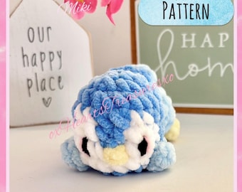 PDF Pattern Sweet Lying down Penguin crochet, amigurumi Penguin pattern, cute penguin plushie, Crochet plush, amiguruimi crochet pattern