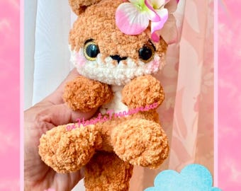 MODELLO PDF Modello all'uncinetto per coccoloso peluche a forma di lontra primaverile, modello amigurumi per tenero peluche a forma di lontra, coccoloso peluche a forma di lontra, coccoloso peluche per neonati