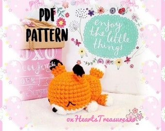 PDF PATTERN Fiona Fox crochet pattern, amigurumi fox pattern, plush fox amigurumi pattern, cute fox, crochet fox plush pattern