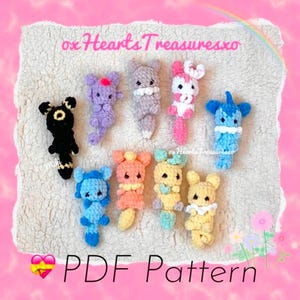 FREE PDF Heart Ball gift 4u Included, PDF Pattern Inspired Chibi fairy, fire, Psychic, grass, dark, ice plus: crochet animals