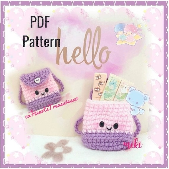 crochet mini backpack written pattern PDF Pattern Tiny Backpack crochet pattern, cute backpack pattern, crochet  backpack, tiny purse accessory