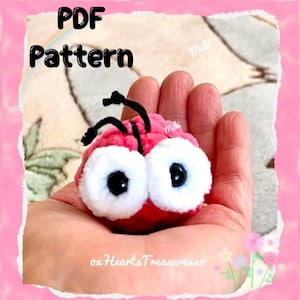 PDF Pattern LADYBUG plush, Cute crochet ladybug, Lucky Ladybug crochet pattern, amigurumi ladybug plush, cute ladybug pattern, plush ladybug