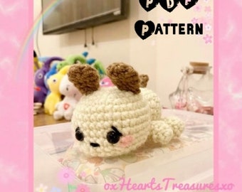 PDF Pattern Lying Down Puppy, sweet puppy crochet pattern, cute crochet dog, dog amigurumi pattern, puppy plush, plush dog crochet pattern
