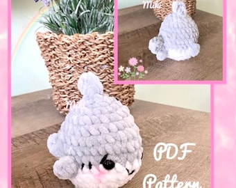 Patrón en PDF: Patrón de ganchillo de tiburón pequeño y regordete, Patrón de amigurumi de tiburón de peluche, Tiburón de peluche adorable, Patrón de tiburón amigurumi kawaii
