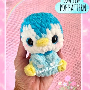 L0W SEW PDF Patroon Pinguïn pluche, schattige dieren haakpatroon, amigurumi pinguïn knuffeldier speelgoed, pinguïnpatroon, kawaii amigurumi
