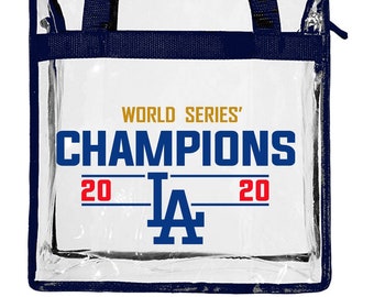 1 Los Angeles Dodgers Logo Clear Zippered Stadium Security Tote Bag with  Handles