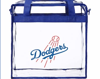 Dodger Clear Bags Stadium Tote Bag With Zipper Closure 