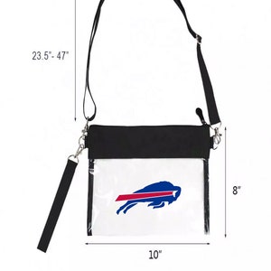 Bills Football Clear Bag Stadium Approved Clear Concert Purse