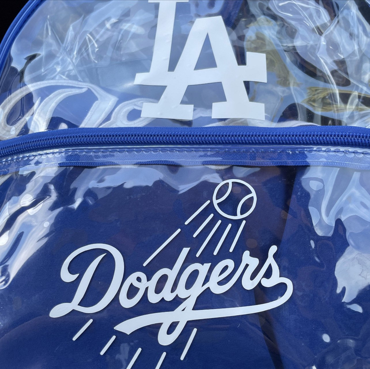 MLB Los Angeles Dodgers Clear Mini-Backpack