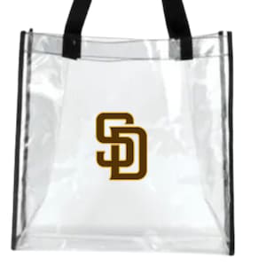 Padres Clear Bags Klare Einkaufstasche mit offenem Oberteil