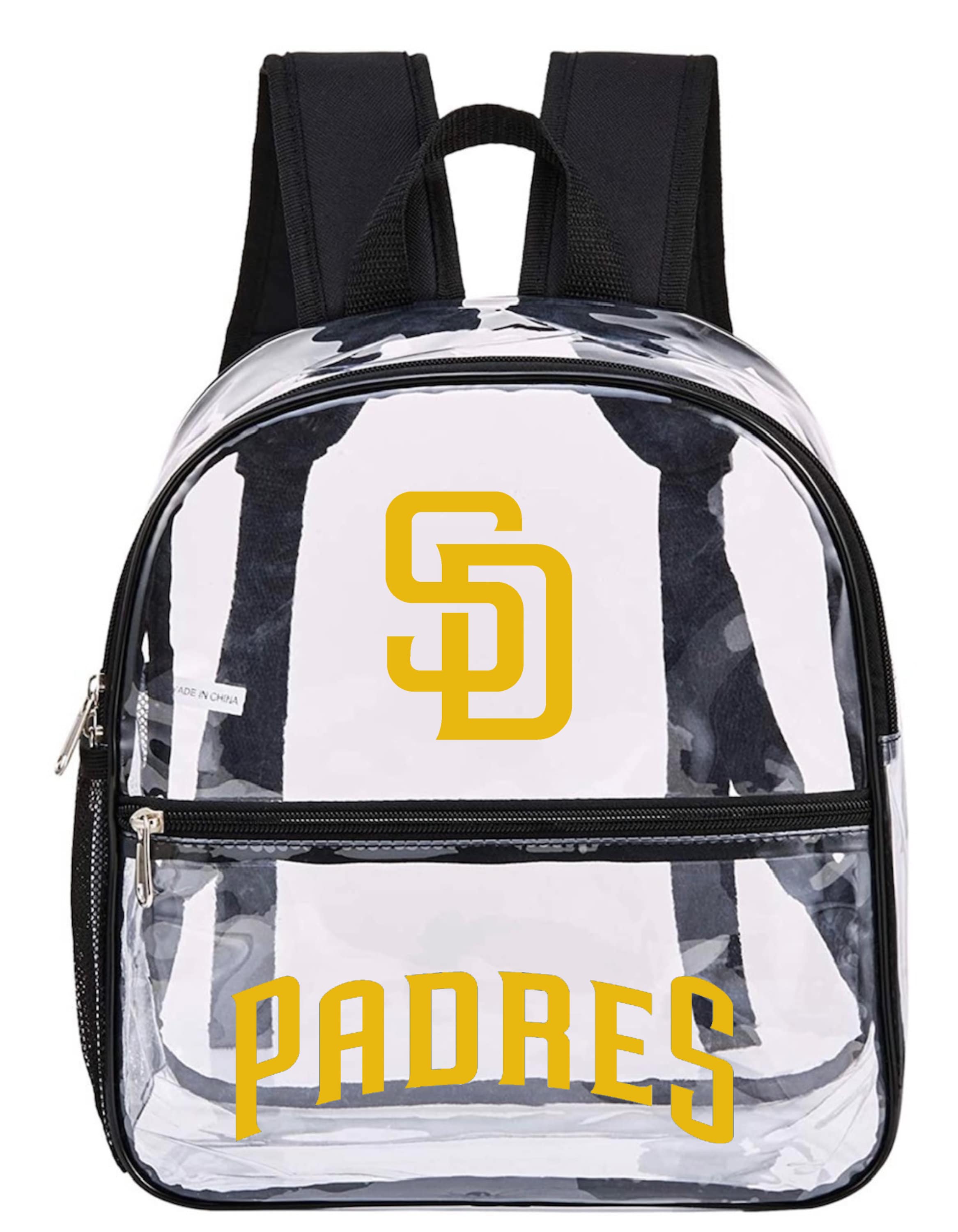 Custom SD Padres Clear Backpack - Etsy