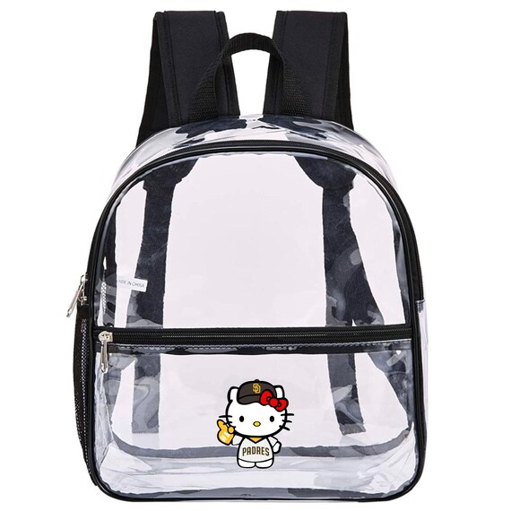hello kitty clear backpacks & Friends Backpack with Lunch Bag The Sanrio Clear View Petite Backpack is the perfect accessory for anyone looking to add a pop of color and fun to their daily routine Hello Kitty Transparent 16" Backpack