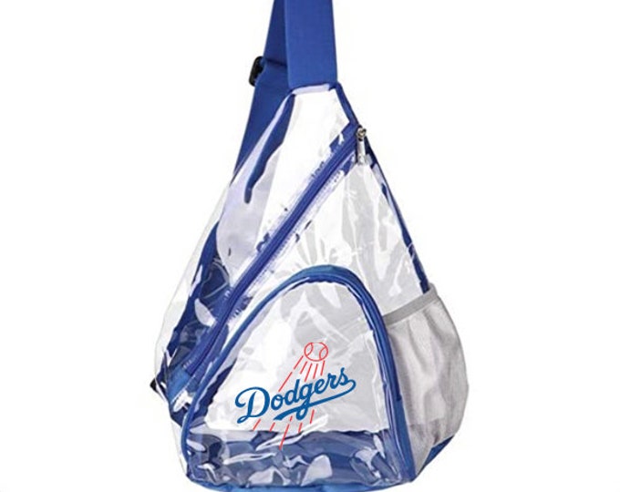 Dodgers Clear PVC Sling Backpack With Adjustable Strap Etsy