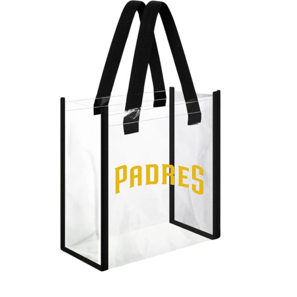 Padres Clear bags Clear Tote Bag with open top