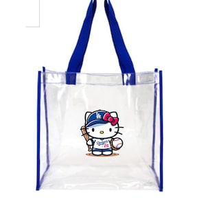 LA Kitty Dodgers Bags Klare Stadion Einkaufstasche mit offener Oberseite