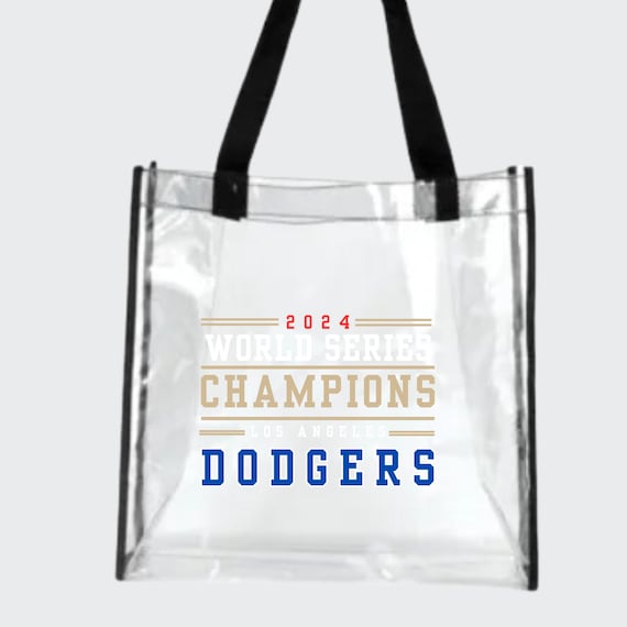 Dodgers Clear Bags Stadium Approved Clear Tote Bag With