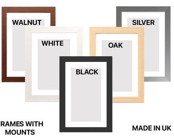 Black White Picture Photo Frames With mounts in White and Ivory colour perfect For Home Decor Wall Hanging Frames