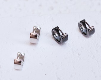 Sterling Silver Huggie Hoop Earrings • Simple Everyday Jewelry