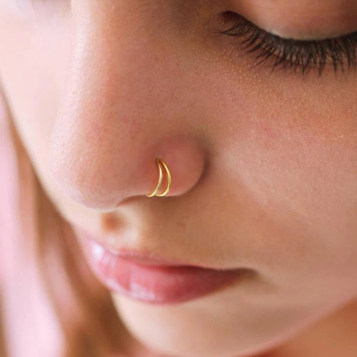 hoop nose rings