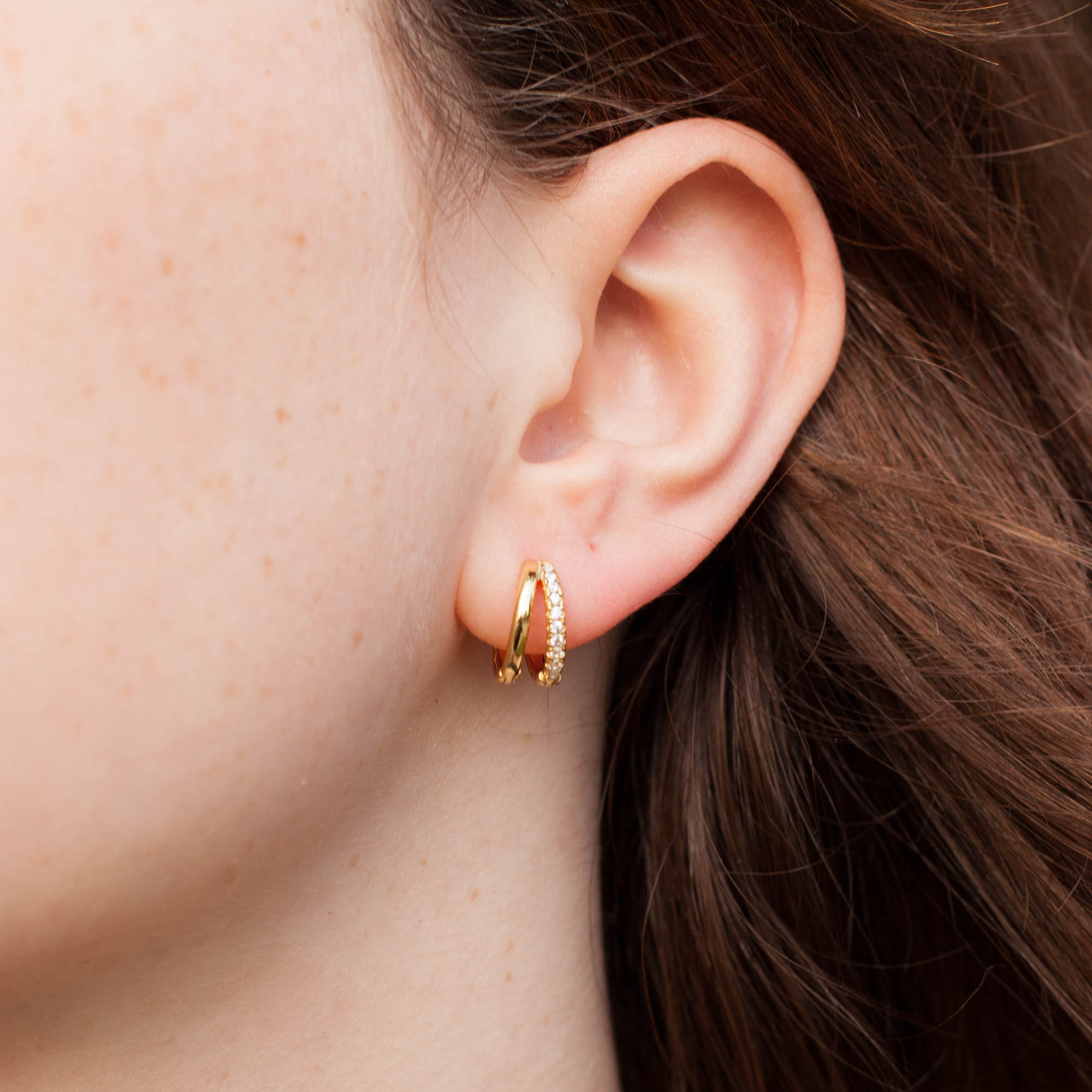 Earring Geometric Hoop Earrings • Small Hoop Earrings • Gold Hoops ...
