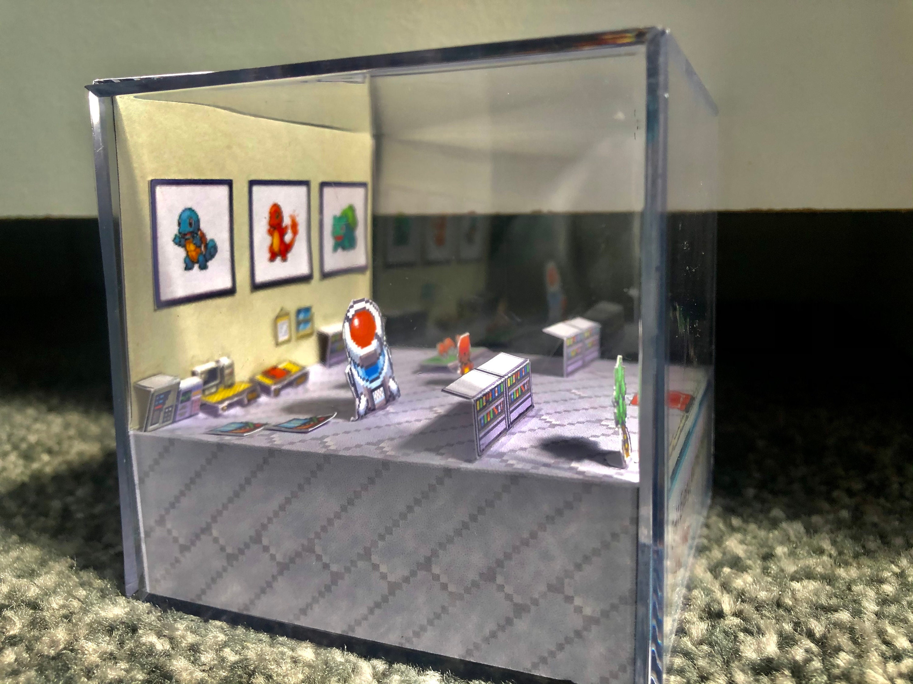 Pokémon 3D Acrylic Display Professor Oak Fire Red Leaf Green - Etsy Finland