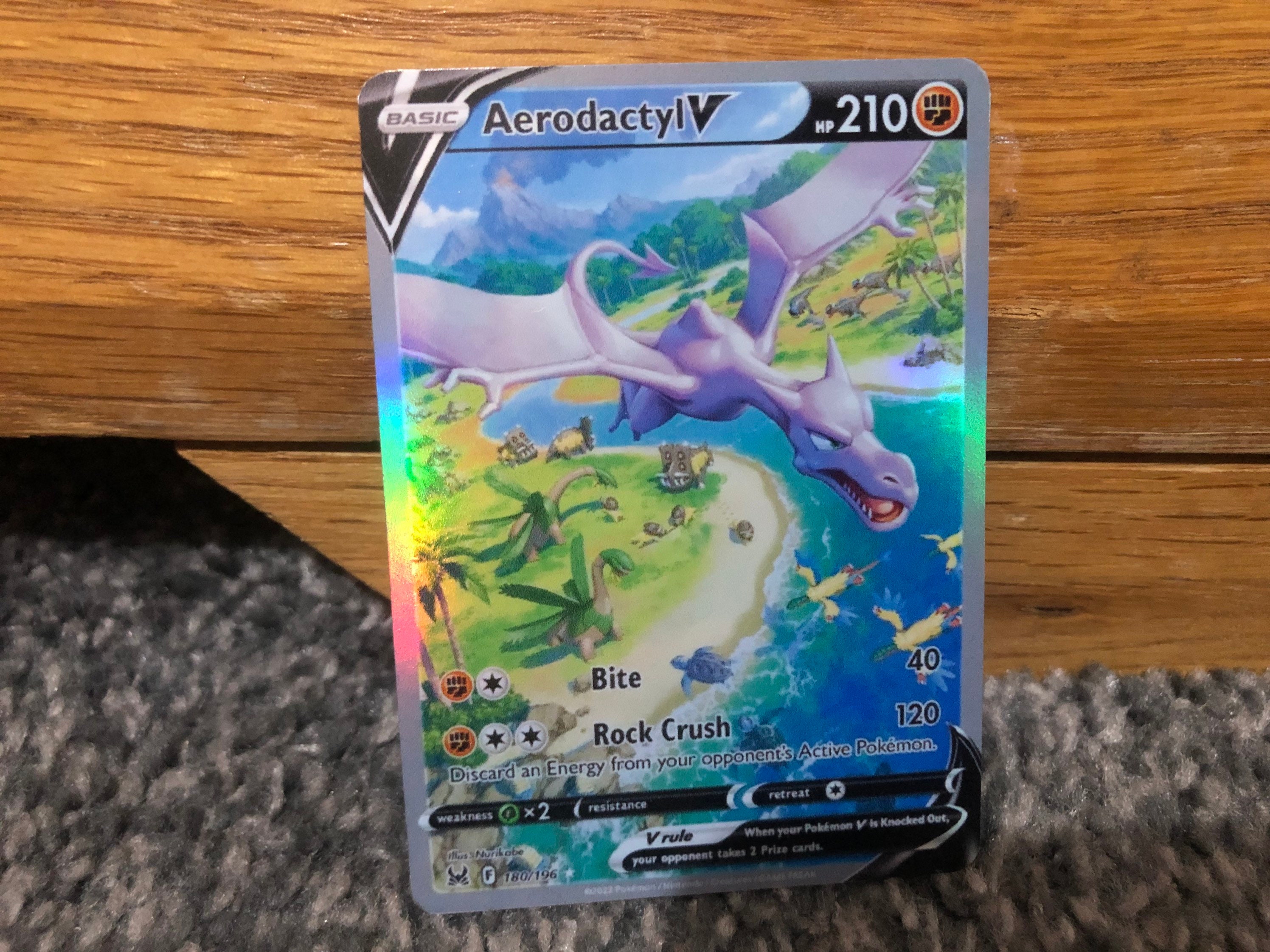 Aerodactyl V Alternate Art Holographic 180/196 Lost Origin Etsy