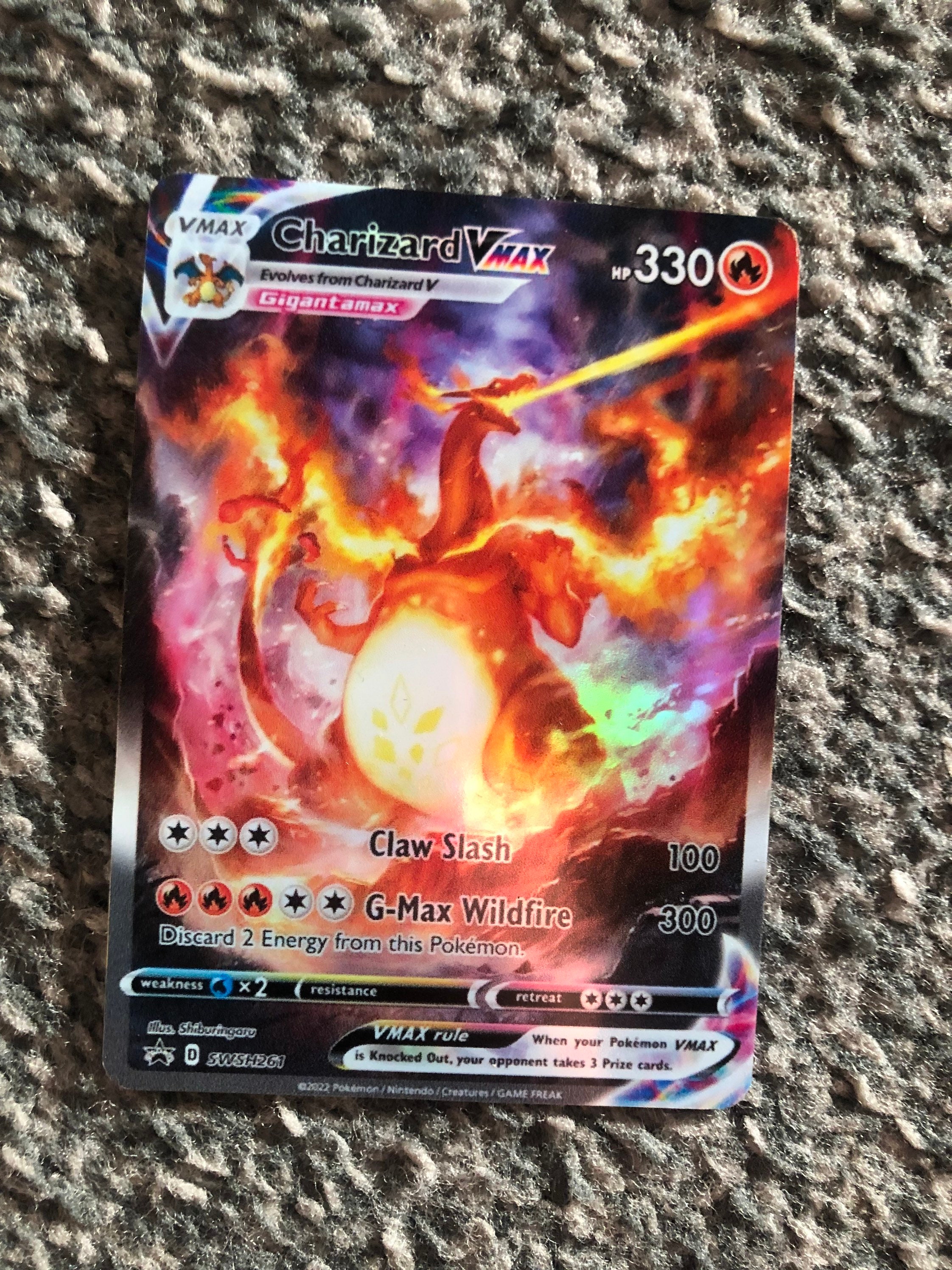 Charizard VMAX Swsh261 Holographic UPC Ultra Premium Promo Etsy