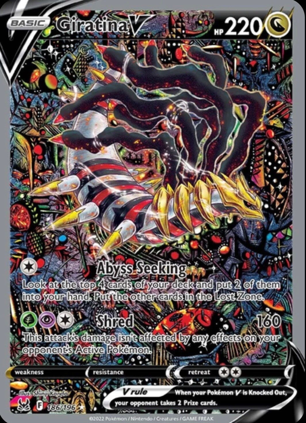 Card Pokémon Giratina-v-astro (gg69/gg70) V-star Original