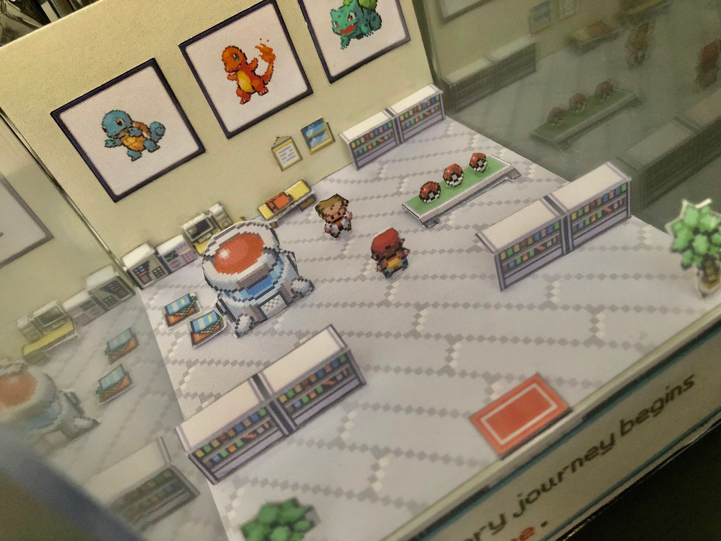 Pokémon 3D Acrylic Display Professor Oak Fire Red Leaf Green - Etsy Finland