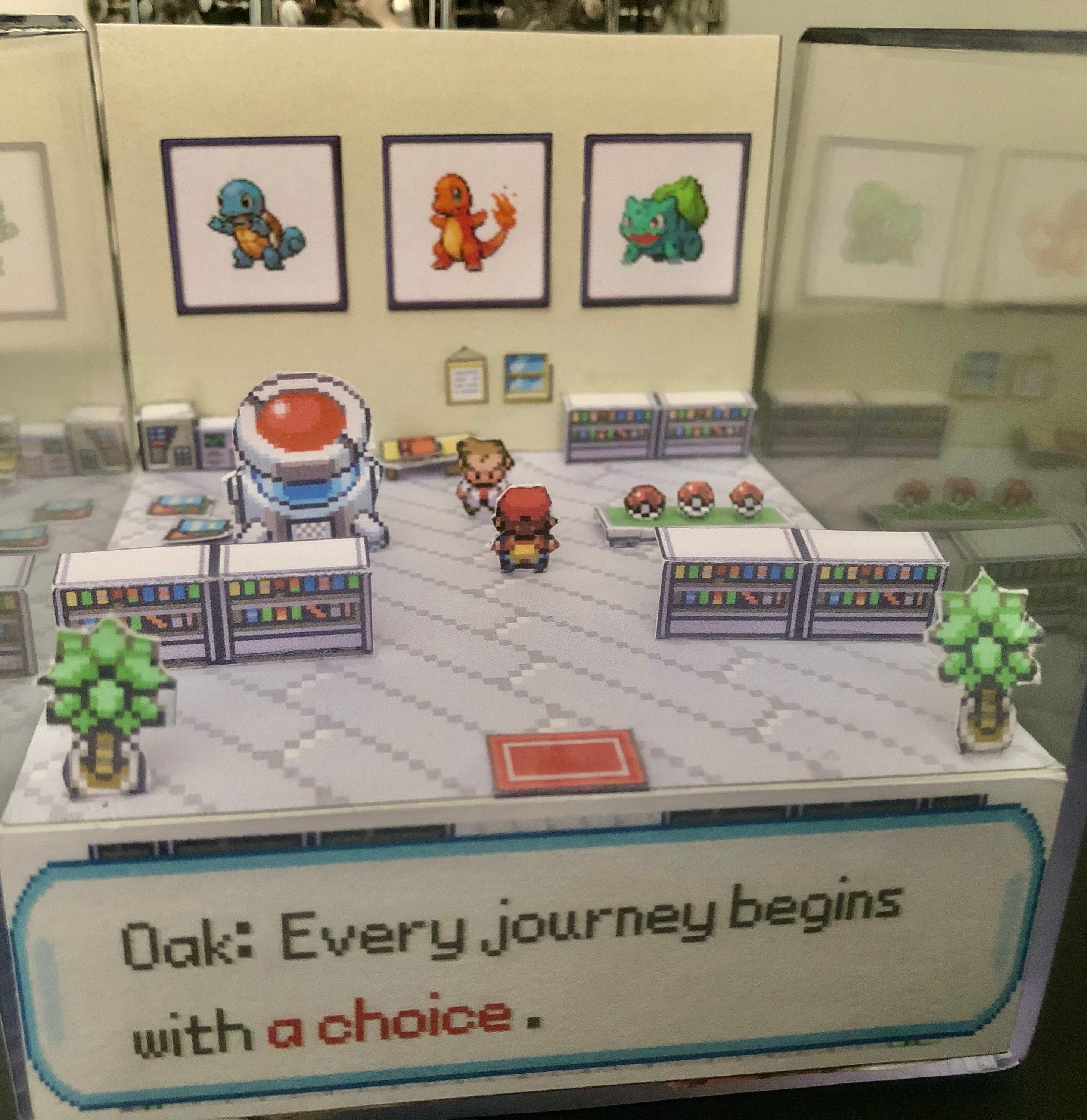 Pokémon 3D Acrylic Display Professor Oak Fire Red Leaf Green - Etsy