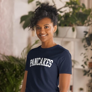 Pancakes College Tee | Gift for her | Gift for him | Funny gift for guy | Father's Day Gift | Custom Tee shirt Matching family