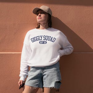 Giggly Squad College Sweatshirt | Giggly Squad Merch, Hannah and Paige, Giggly Squad Podcast, Club Giggly Shirt, Summer House, Bravo
