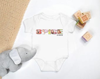 Spice Girls Logo Vintage Tee Onesie | Spice World, 90's, Concert Band Tee
