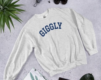 Giggly College Block Sweatshirt | Giggly Squad Merch, Hannah e Paige, Giggly Squad Podcast, Club Giggly Shirt, Summer House, Bravo