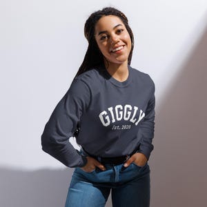 Giggly Heavyweight Long-Sleeve Shirt | Giggly Squad Merch, Hannah and Paige, Giggly Squad Podcast, Summer House, Bravo, Comfort Colors