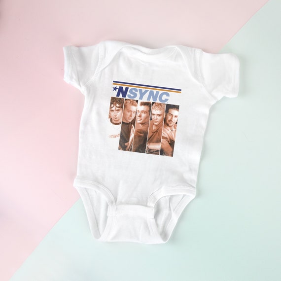 NSYNC vintage tee onesie | NSYNC Band Tee, 90's Merch, Baby gift, Vintage Concert Tee