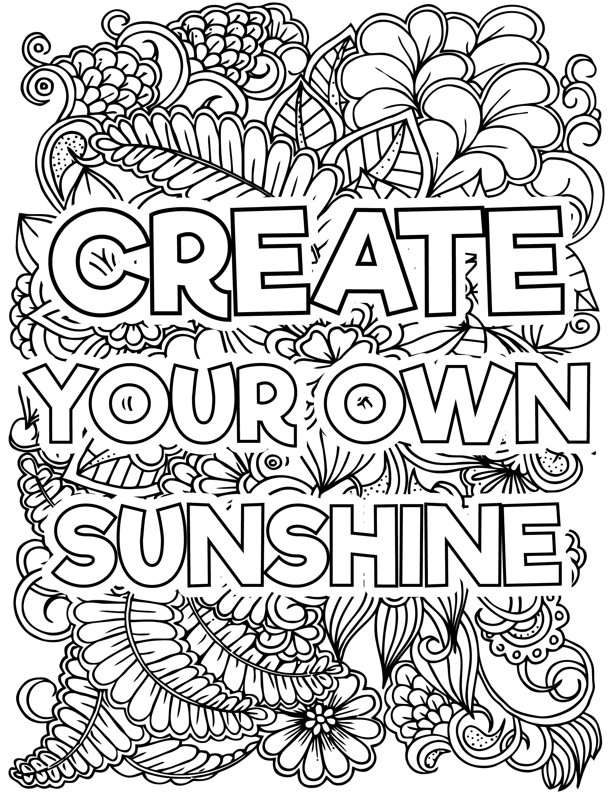 Inspirational Coloring Pages 20 pages pdf | Etsy
