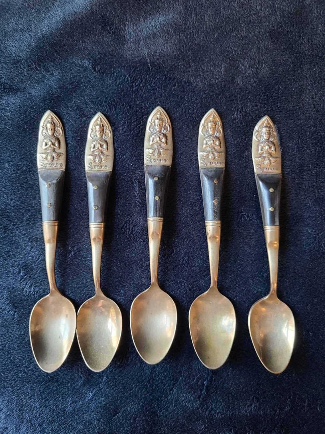Vintage Thai Cocktail Spoons Etsy