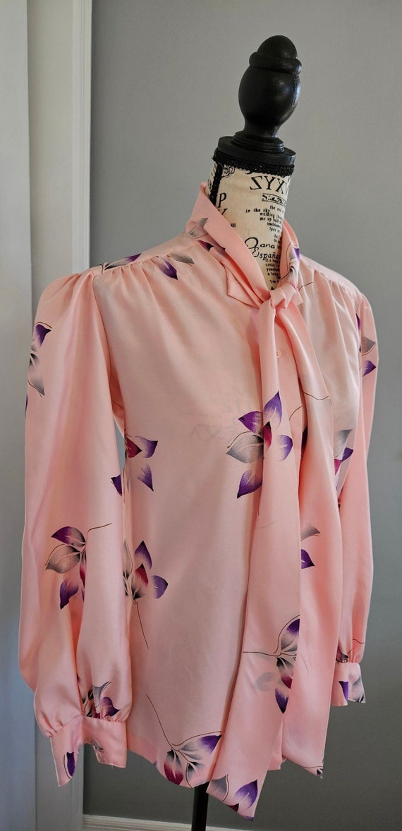 Vintage 1980s Silkhana by Lady Manhattan Soft Pink