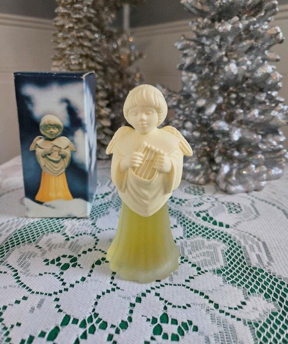 Vintage Avon Angel Song With Lyre Charisma Cologne Perfume Bottle