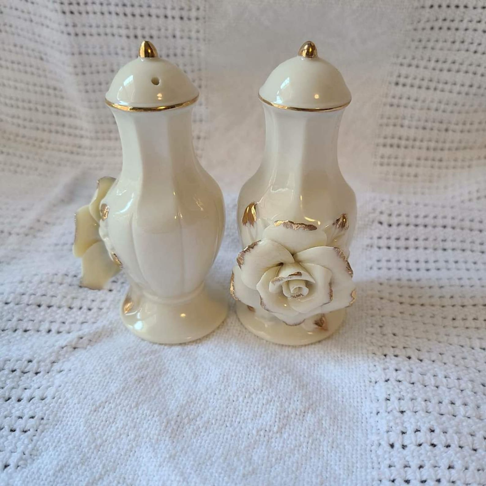 Vintage Floral Salt and Pepper Shakers Etsy