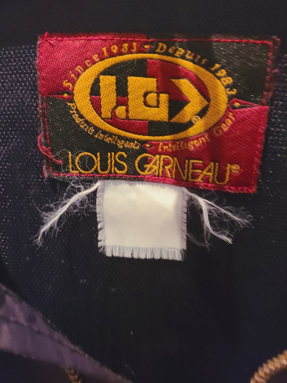 VINTAGE Louis Garneau Jersey Mens Medium Blue Cycling