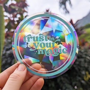 Light Catching Rainbow Maker Suncatcher Sticker • Rainbow Sun Catcher Decal for Windows Removable & Reusable! :)