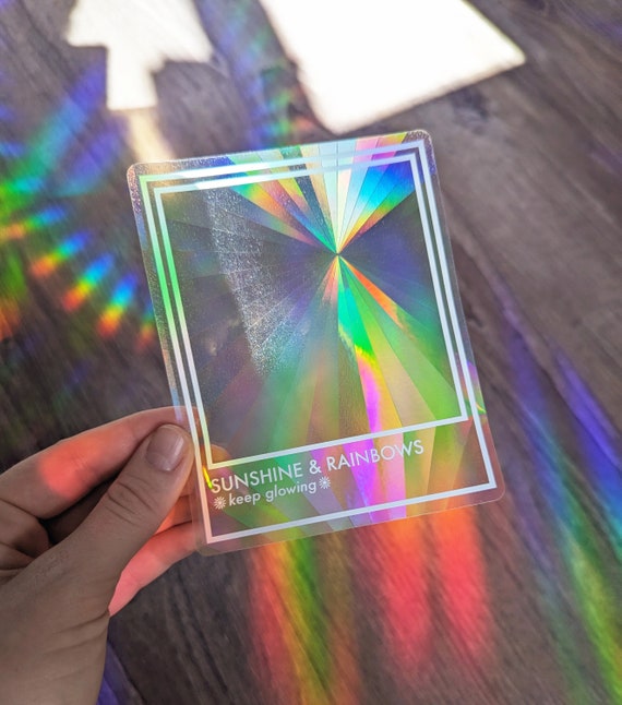 Prismatic Rainbow Making Suncatcher Sticker Rainbow Maker Window Light  Catching Decal sunshine & Rainbows 