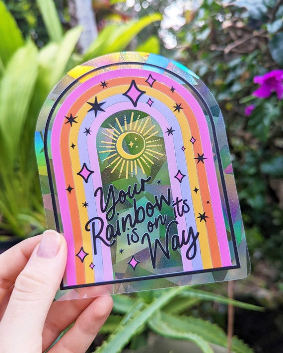 Cute Light Catching Rainbow Maker Sticker, Rainbow Sun Catcher