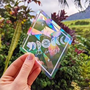 Moon Phase Suncatcher Sticker: Rainbow Maker Window Decal